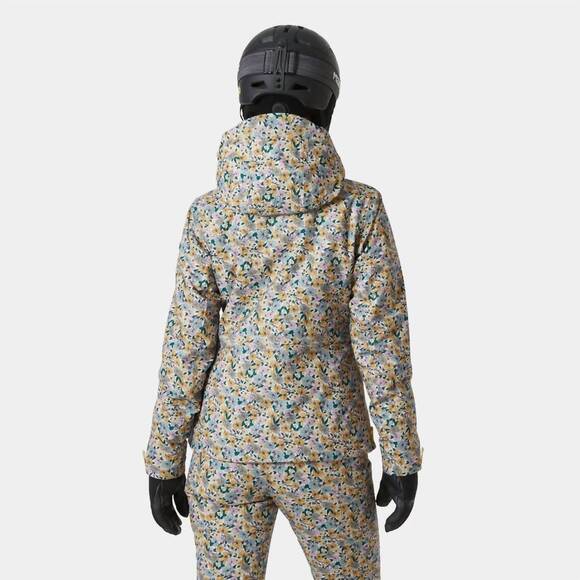 NEW HELLY HANSEN women's st. moritz insulated jacket in sand floral aop - Picture 2 of 2